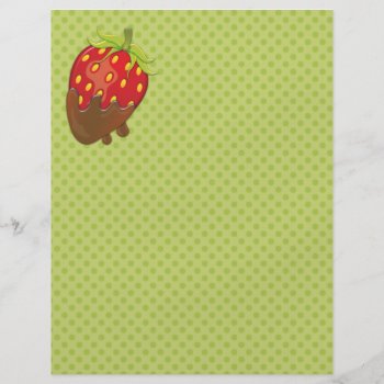 Strawberry Dipped In Chocolate Flyer by karanta at Zazzle