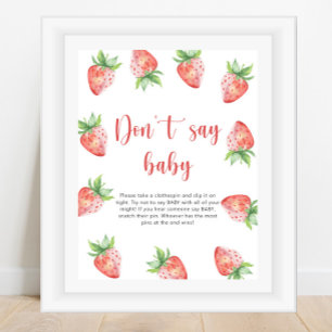 Strawberry - Don't say baby Poster