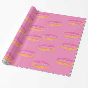 Strawberry Donuts Sweet Wrapping Paper