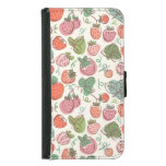 Strawberry Doodle: Hand-Drawn Seamless Pattern Samsung Galaxy S5 Wallet Case