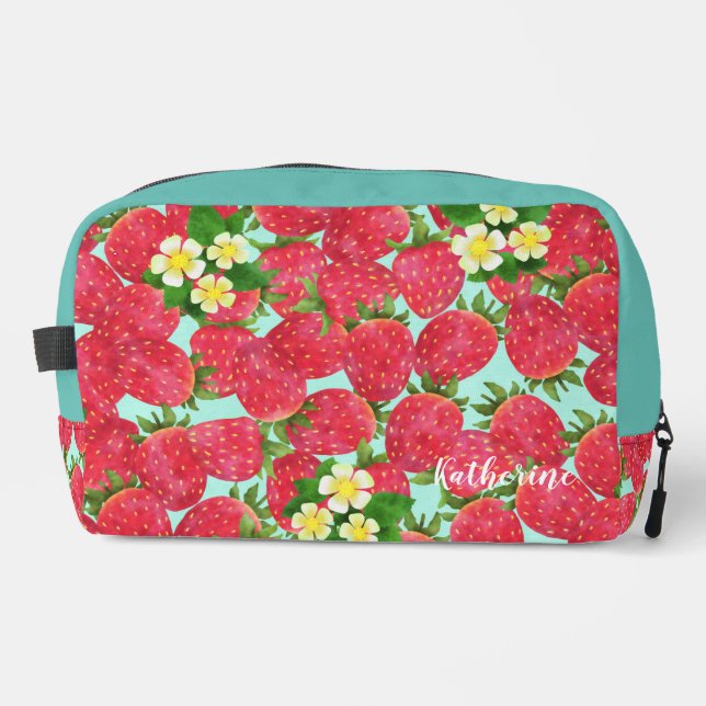 Strawberry  dopp kit (Front)