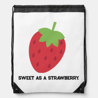 Strawberry Drawstring Backpack | Cute Fruit-Themed