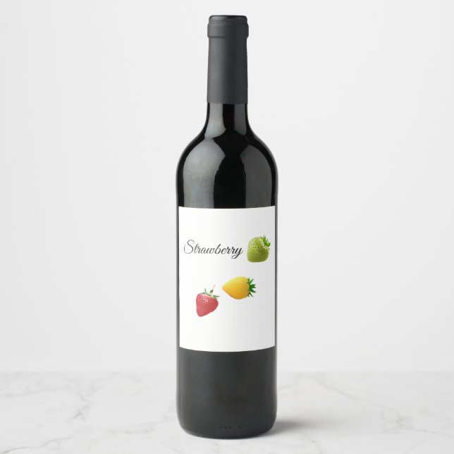 Strawberry Dreams Berry Sweet Adventures The Straw Wine Label (Front)