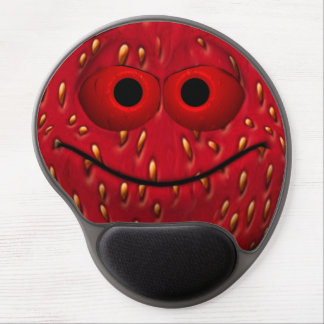 Strawberry Emoticon Gel Mouse Pad