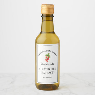 Strawberry Extract Label