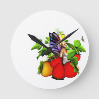 Strawberry Fairy Clock