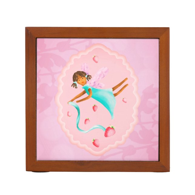 Strawberry fairy desk organizer (Front)