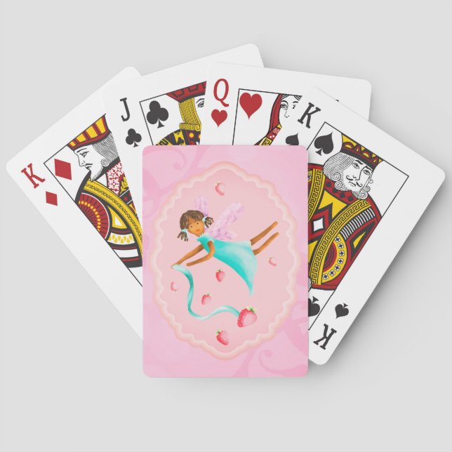 Strawberry fairy  poker cards (Back)