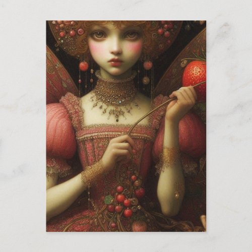 Strawberry Fairy Postcard