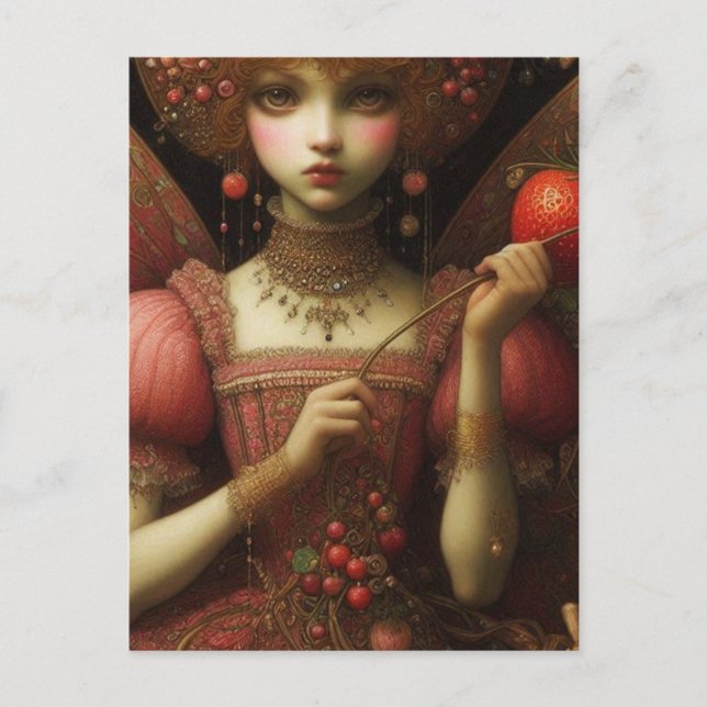 Strawberry Fairy  Postcard (Front)