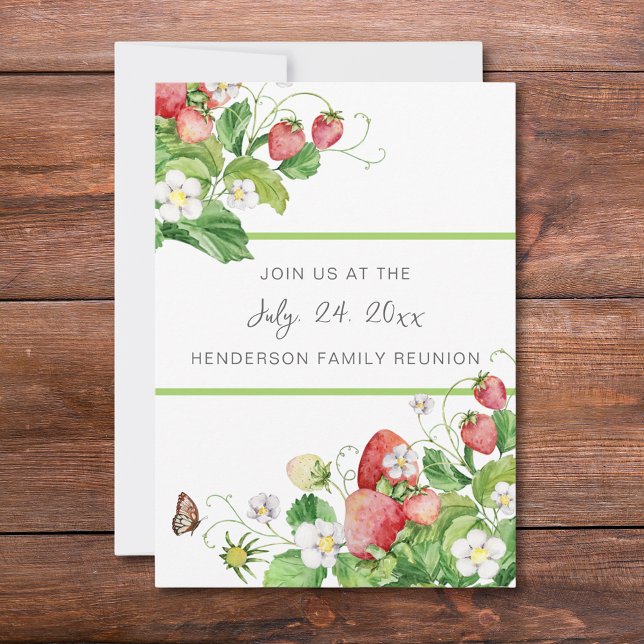 Strawberry Family Reunion Invitation (Creator Uploaded)