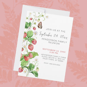 Strawberry Family Reunion Invitation