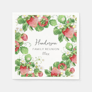 Strawberry Family Reunion Napkins