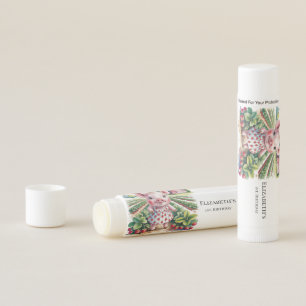 Strawberry Farm Pig Girl 1st. Birthday Party Favor Lip Balm