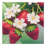 Strawberry Faux Canvas Print at Zazzle