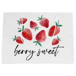 Strawberry Favor Berry Sweet Farmers Market Party Large Gift Bag