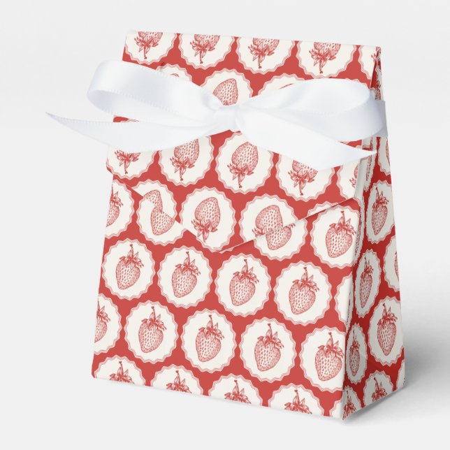 Strawberry Favor Boxes (Front Side)