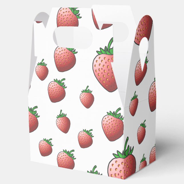 Strawberry Favor Boxes (Opened)