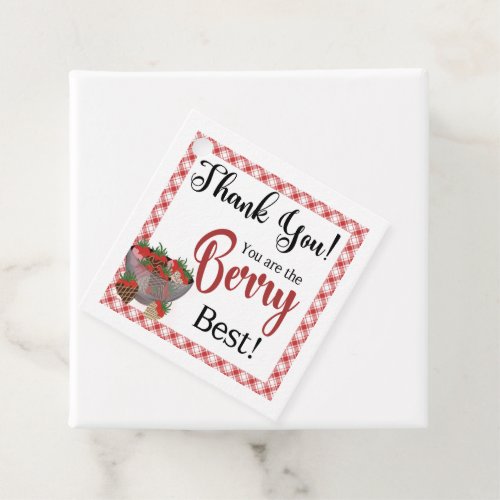 Strawberry Favor tags Chocolate strawberry favor  Favor Tags
