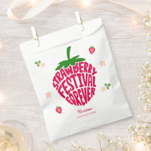 Strawberry Festival Forever Cute Customizable Favor Bag