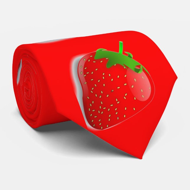 Strawberry Festival Neck Tie (Rolled)