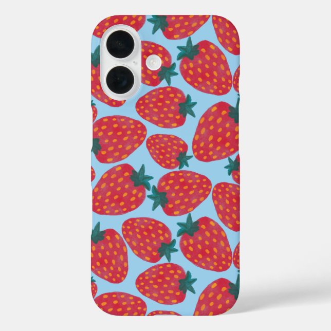 Strawberry Field Blue Case-Mate iPhone Case (Back)