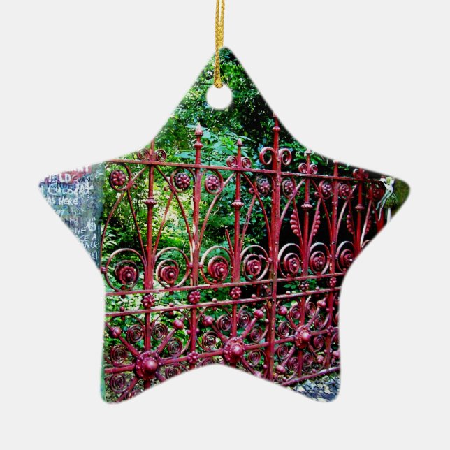 Strawberry Field Gates, Liverpool UK Ceramic Ornament (Front)