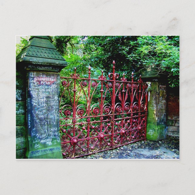 Strawberry Field Gates, Liverpool UK Postcard (Front)