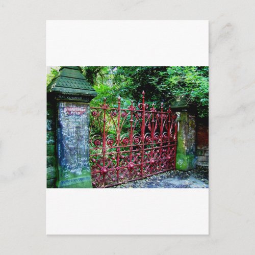 Strawberry Field Gates Liverpool UK Postcard