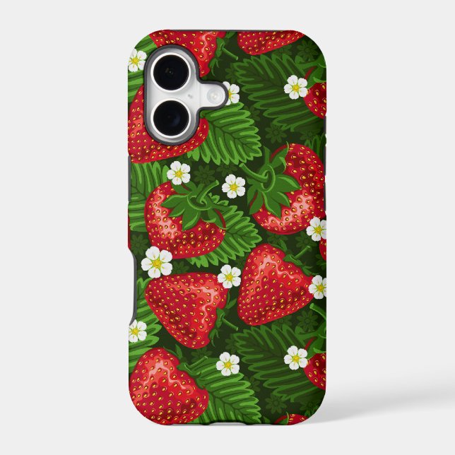 strawberry field iphone case (Back)