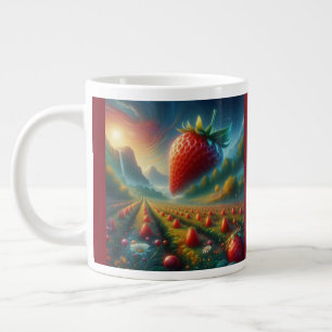 Strawberry Field of Dreams Giant Coffee Mug