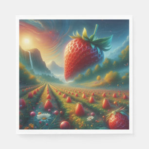 Strawberry Field of Dreams Napkins