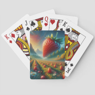 Strawberry Field of Dreams Poker Cards