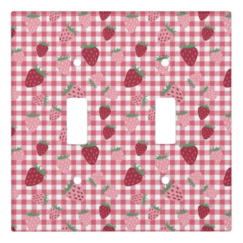 Strawberry Field Pattern Light Switch Cover