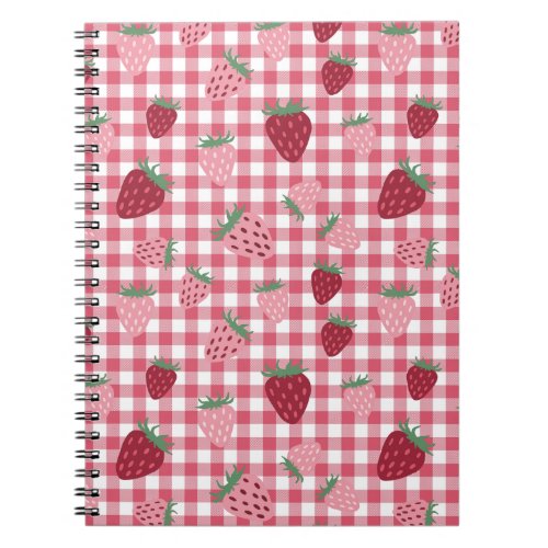 Strawberry Field Pattern Notebook