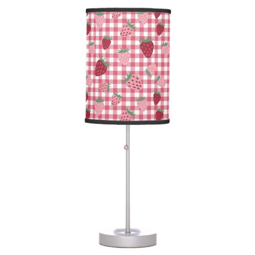 Strawberry Field Pattern Table Lamp