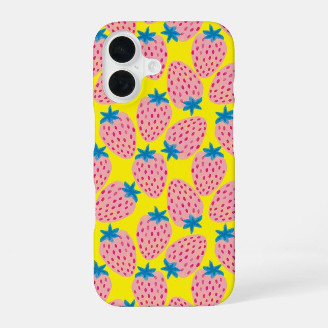 Strawberry Field Yellow Iphone Case (Back)