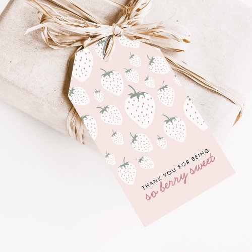 Strawberry Fields Berry Sweet Girl Favor Tags