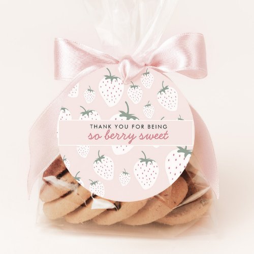 Strawberry Fields Berry Sweet Pink Girl Favor Tags