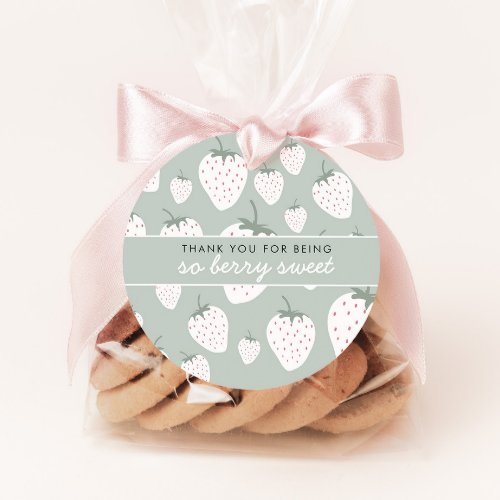 Strawberry Fields Berry Sweet Teal Girl Favor Tags