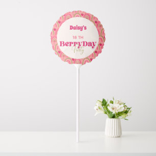 Strawberry Fields Delight Birthday Balloon