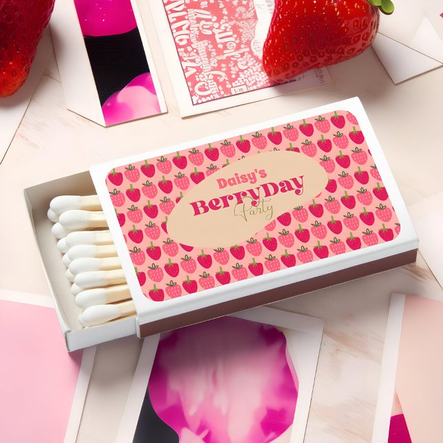Strawberry Fields Delight Birthday Matchbox Matchboxes (Creator Uploaded)
