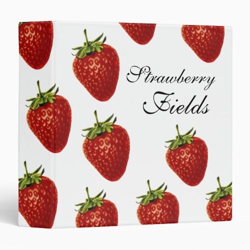 Strawberry Fields Forever Office Binder Folder