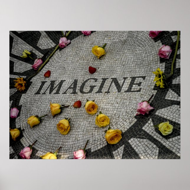 Strawberry Fields in Central Park Poster (Front)