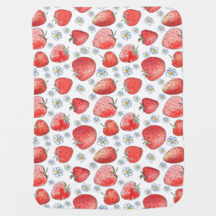 Strawberry Fields: Summer Freshness Baby Blanket
