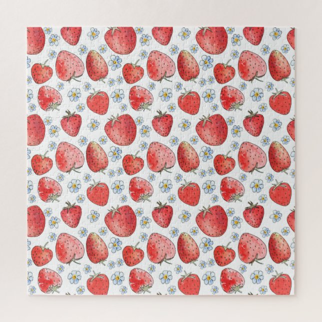 Strawberry Fields: Summer Freshness Jigsaw Puzzle (Vertical)