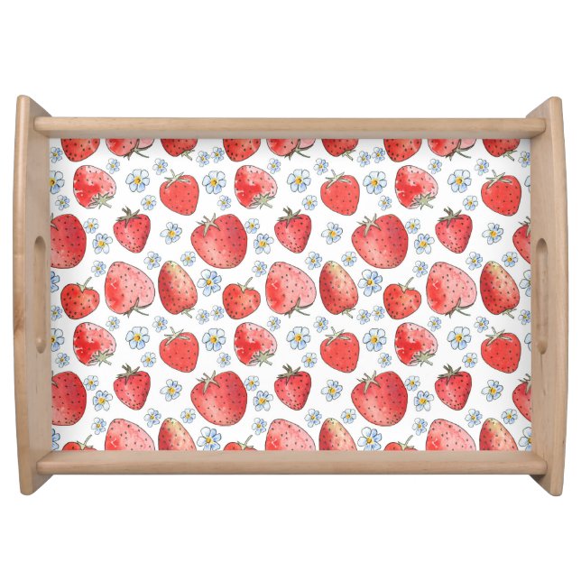 Strawberry Fields: Summer Freshness Serving Tray (Front)