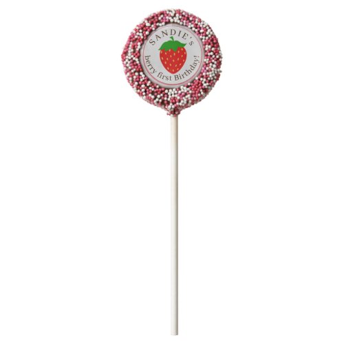 Strawberry First Birthday Party Chocolate Covered Oreo Pop