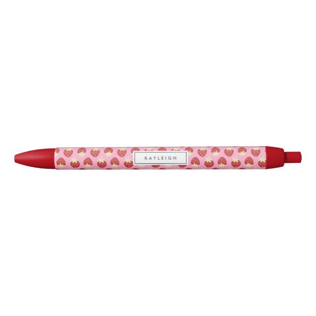 Strawberry Flip Personalized Pen (Front)