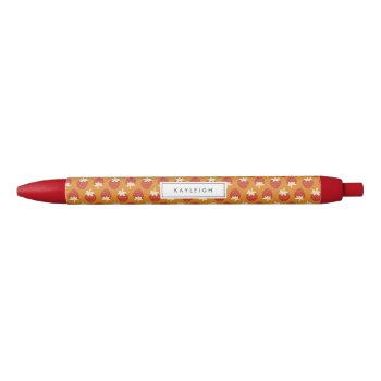 Strawberry Flip Personalized Pen by Low_Star_Studio at Zazzle